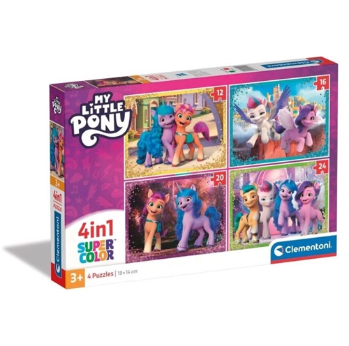 My little pony puslespil 4 in 1