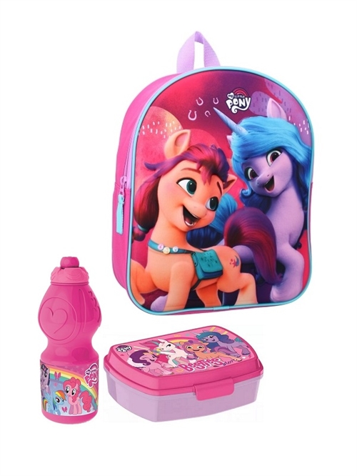 My little pony børnehavestart sæt - rygsæk, madkasse og drikkedunk