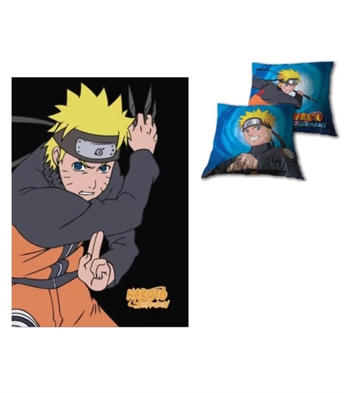 Naruto decor pude og fleece tæppe