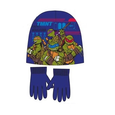 Ninja Turtles hue og vanter , blå