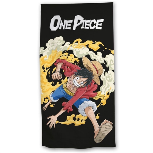 One Piece strandhåndklæde sort,  140*70 cm 