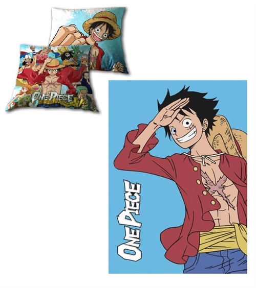 One Piece decorpude og fleece tæppe 