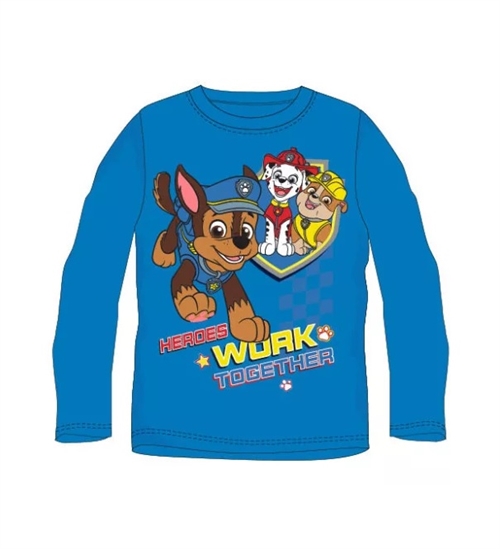 Paw Patrol bluse blå, Heroes work together