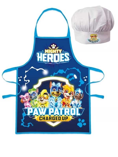 Paw Patrol forklæde og kokkehue , Mighty Heroes