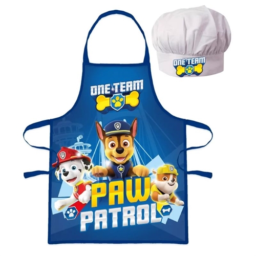 Paw Patrol forklæde og kokkehue