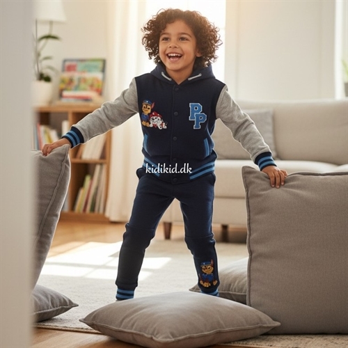 Paw Patrol joggingsæt , Chase og Marshall , navy