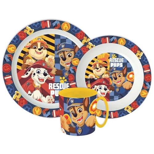 Paw Patrol spisesæt til mikroovn, Rescue Pups