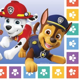 Paw Patrol servietter 33*33 cm ,16 stk.