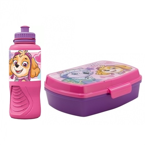 Paw Patrol madkasse og drikkedunk , Skye-Everest, pink/lilla