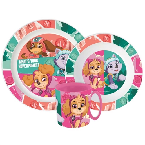 Paw Patrol mikroovn spisesæt, Skye-Liberty-Everest