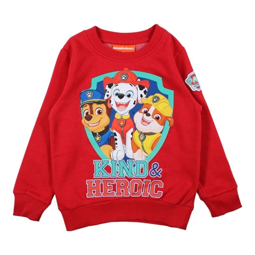Paw Patrol sweatshirt Kind & Heroic rød