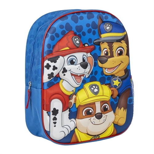 Paw Patrol rygsæk blå 3D , 31 cm