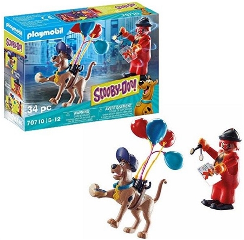 Scooby Doo Eventyr med Ghost Clovn figur sæt 34 dele , Playmobil 70710