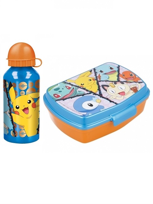 Pokemon madkasse og drikkedunk aluminium