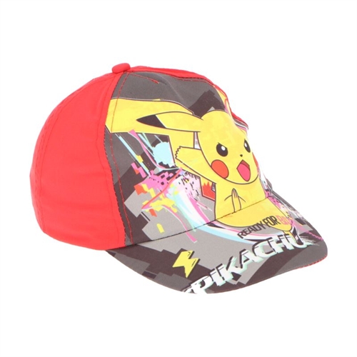 Pokemon kasket UV 30 , Pikachu , rød