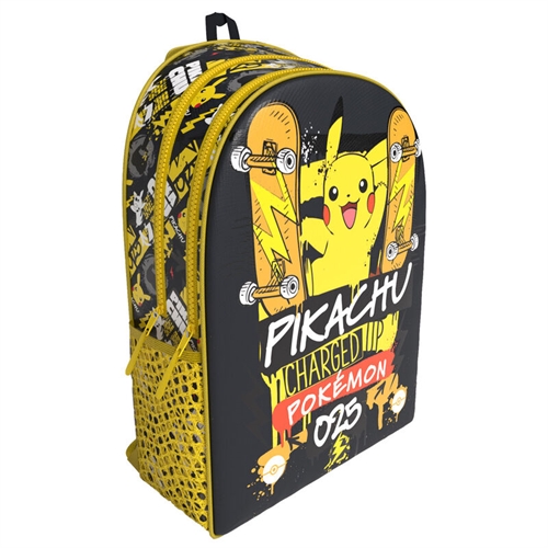 Pokemon rygsæk 41 cm, Pikachu og skateboard