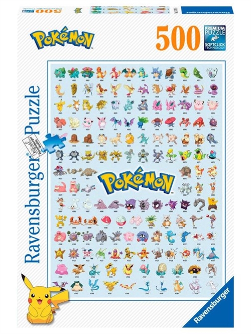 Pokemon puslespil 500 brikker