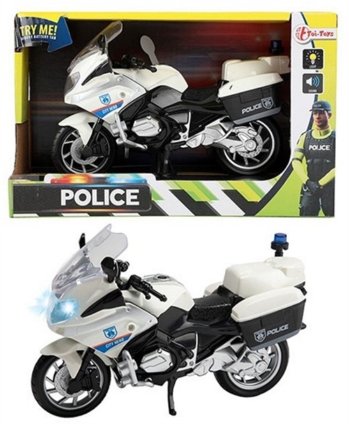Politi motorcykel med lys og lyd