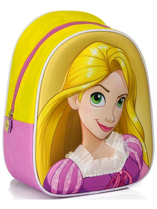 Rapunzel rygsæk 3D , gul/ lilla
