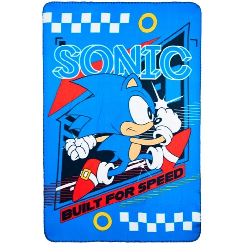 Sonic fleecetæppe Built for Speed , 100*150cm