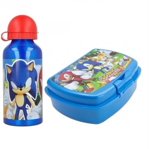 Sonic madkasse og drikkedunk aluminium