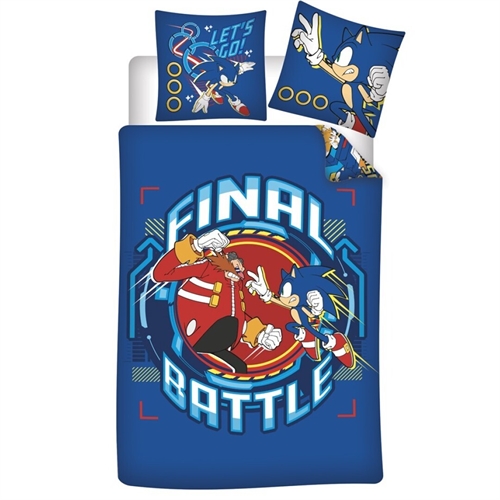 Sonic sengetøj Final Battle , 140*200cm/ 65*65 cm