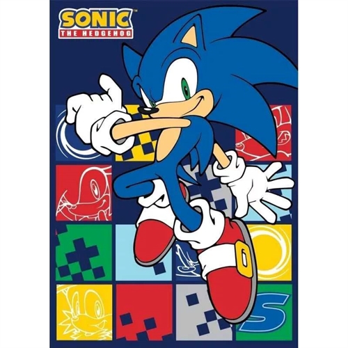 Sonic fleecetæppe , Blue Bur , 100 * 140 cm