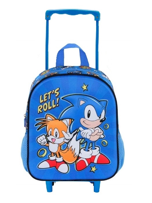 Sonic trolley/ rygsæk 3D , Sonic og Tails , 32cm