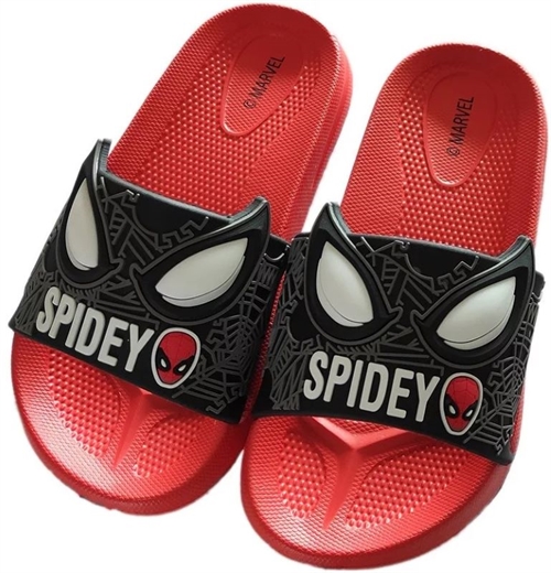 Spiderman badesandaler 3D rød