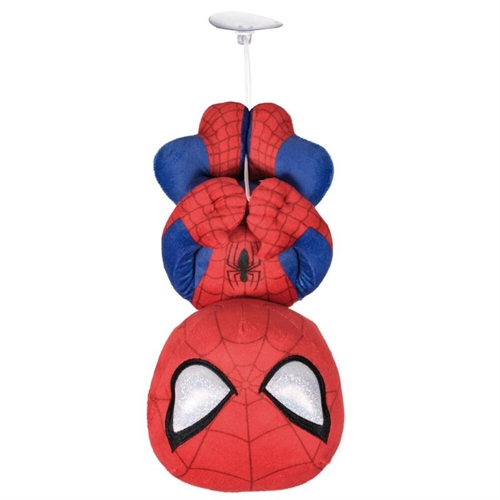 Spiderman bamse 30 cm , hængende bamse med sugekop