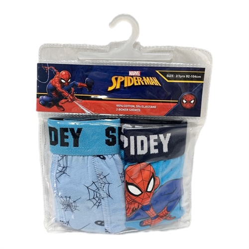 Spiderman boxershorts 2 pak blå, 2-3 år
