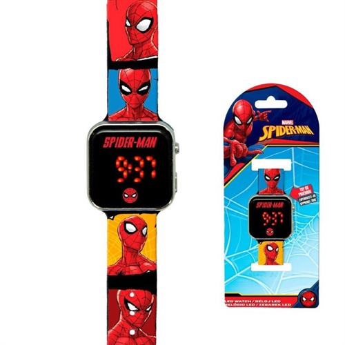 Spiderman LED digital armbåndsur , Spiderman ansigt