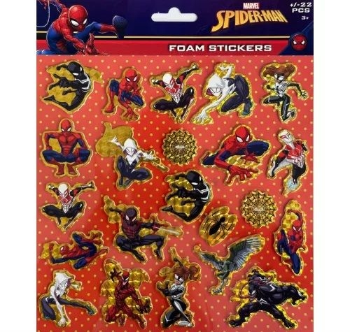 Spiderman klistermærker  22 stk. 