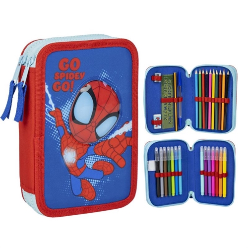 Spiderman penalhus 2 lag med tilbehør , Go Spidey !