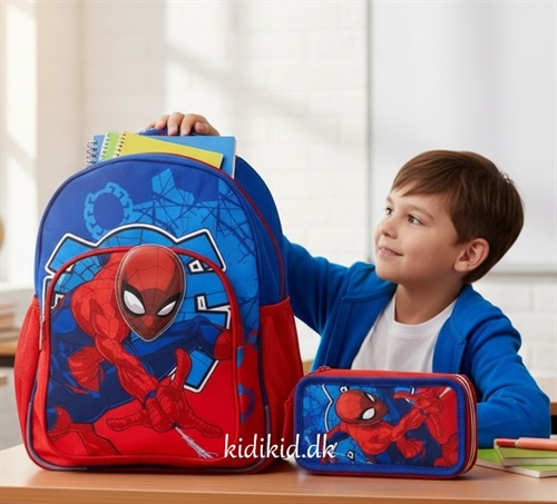 Spiderman skoletaske og penalhus
