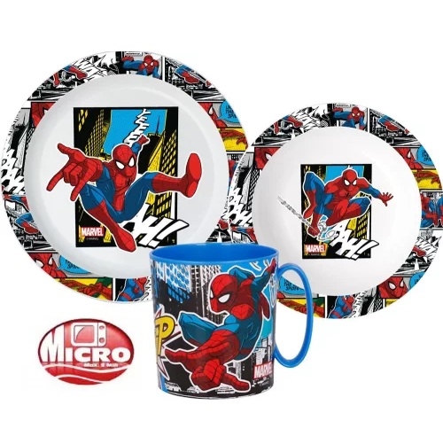Spiderman mikroovn spisesæt