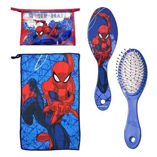 Spiderman toilettaske med tilbehør