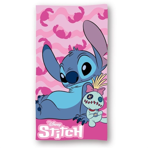 Disney Stitch strandhåndklæde , lyserød