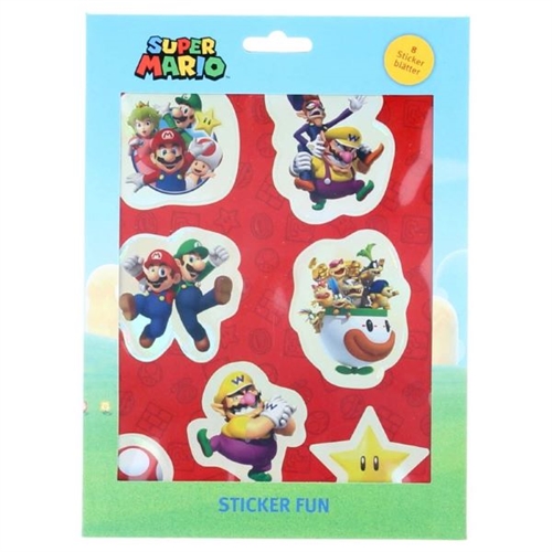 Super Mario klistermærker 7 ark