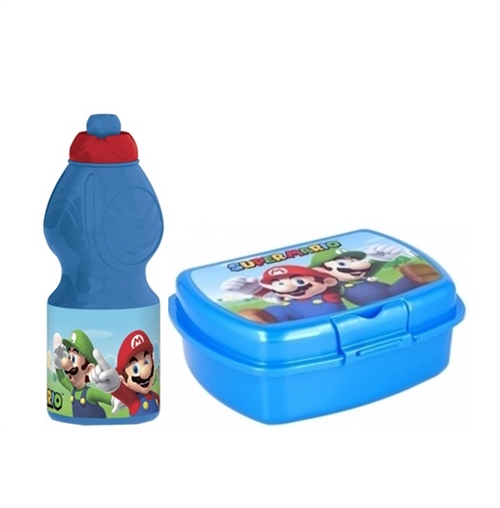 Super Mario madkasse og drikkedunk