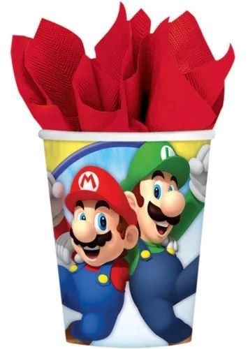Super Mario papkrus 250 ml, 8 stk.
