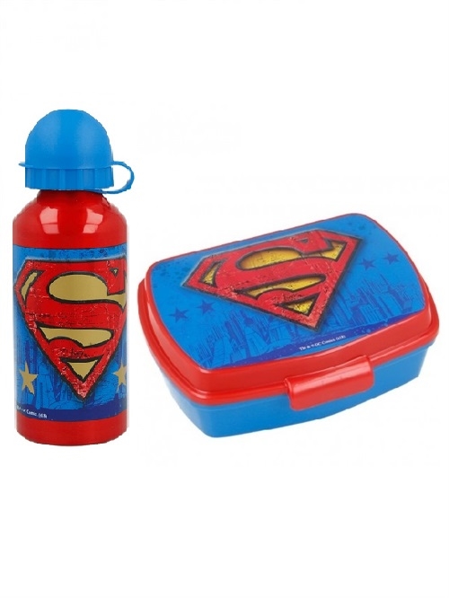 Superman madkasse og alu drikkedunk
