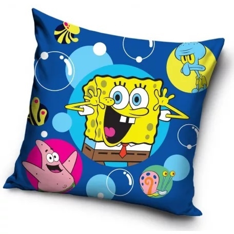 Svampebob Firkant decorpude 40*40 cm, blå