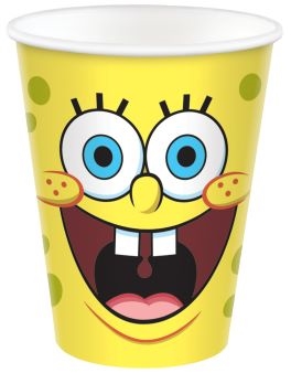 Svampebob Firkant papkrus 250 ml , 8 stk.