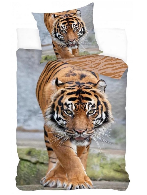 Tiger sengetøj 140*200 cm/60*63 cm