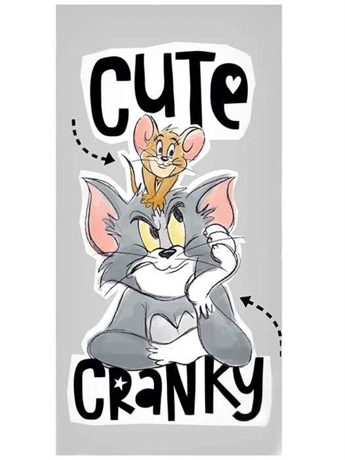 Tom og Jerry badehåndklæde , Cute Cranky